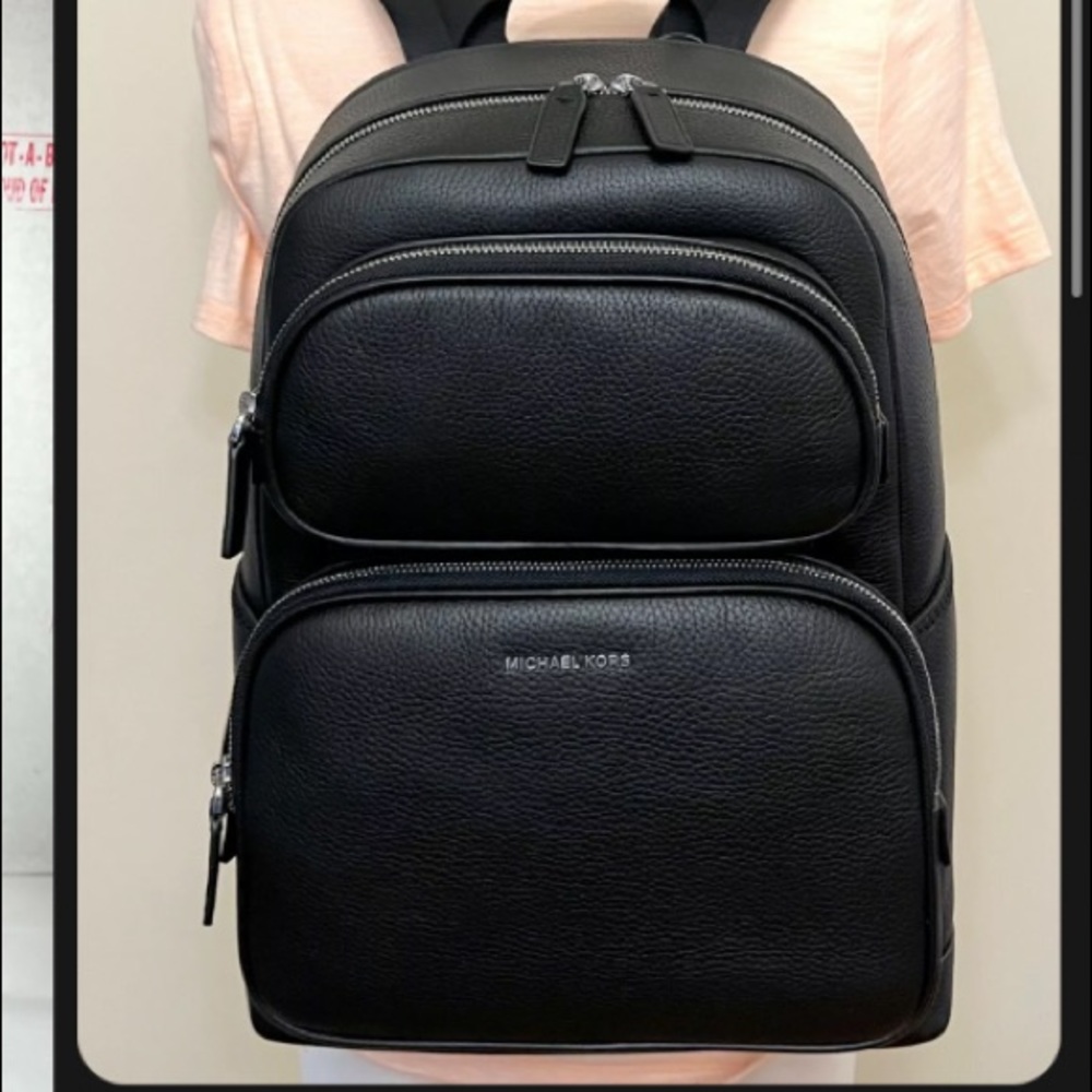 Michael Kors backpack leather black